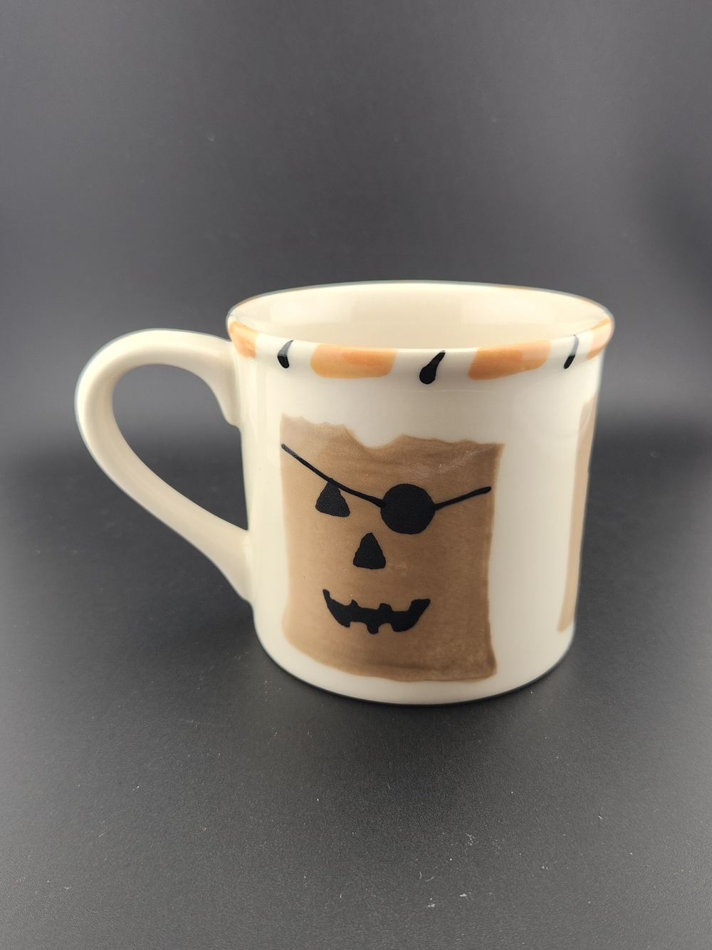 Starbucks Barita Ceramic Halloween Paper Bag Pumpkin Face Mug 14 oz. - Picture 3 of 7